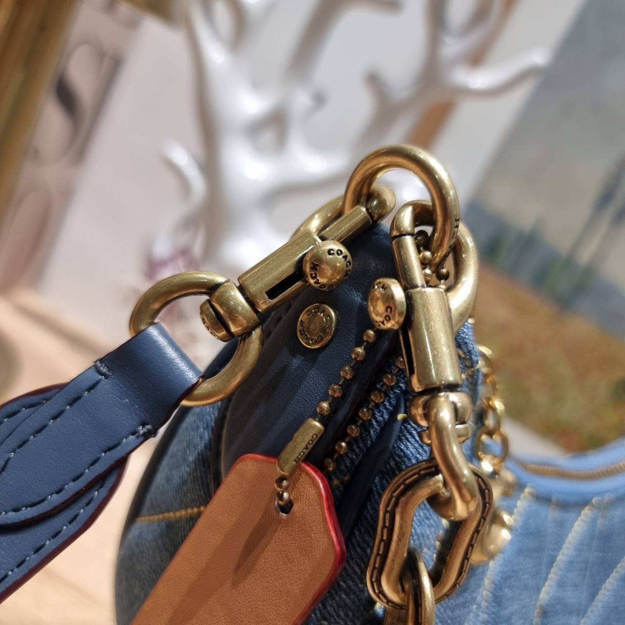 พร้อมส่ง 4 สี COACH CP148 MIRA SHOULDER BAG WITH PILLOW QUILTING กระเป๋าสะพายดีไซน์สวย 🧡 เกรดท็อปออริจินอล 1:1 สลับแท้ เกรดดีสุด ใช้งานต่างประเทศได้