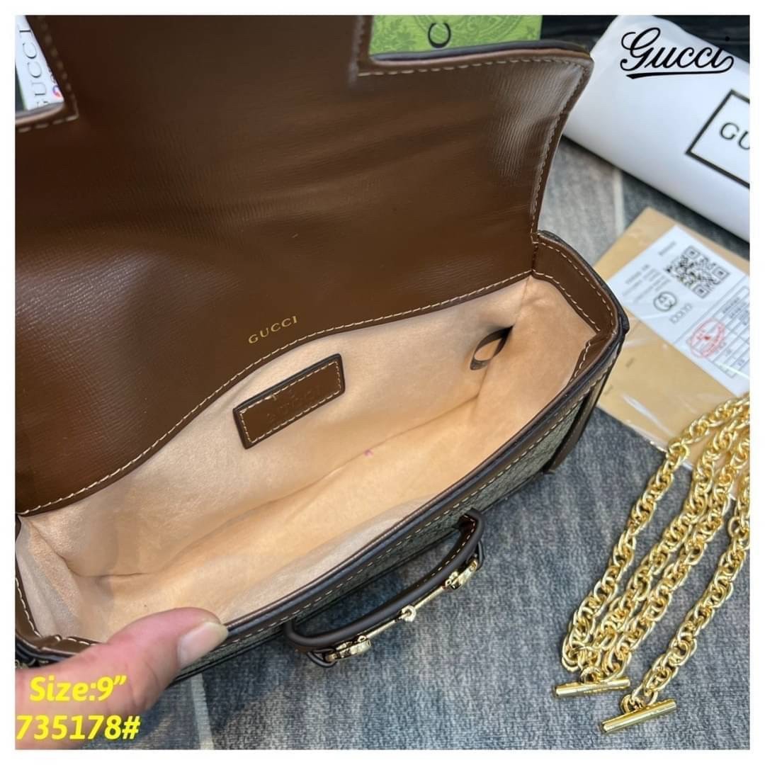 GUCCI Horsebit 1955 shoulder bag ภาพถ่ายจากงานขายจริง ใช้งานต่างประเทศได้