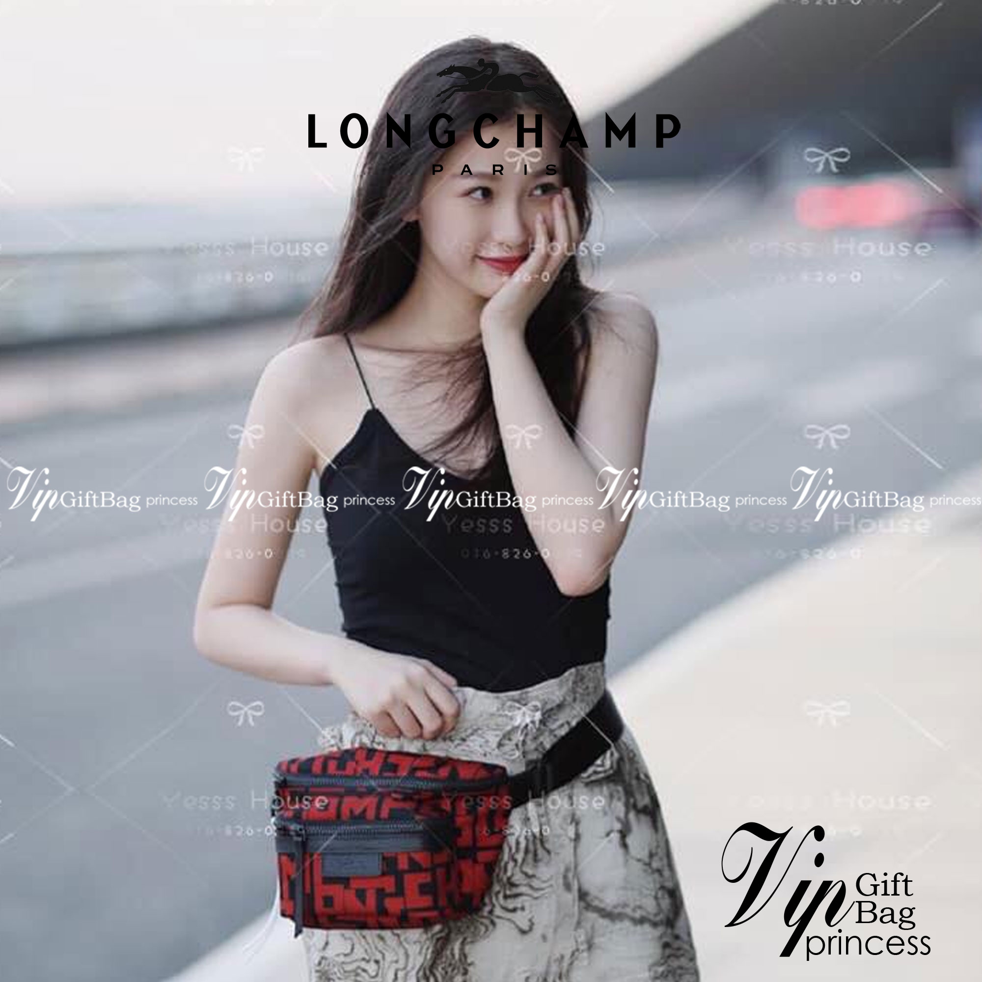 LONGCHAMP LE PLIAGE LGP BELT BAG M เท่ห์อย่างมีสไตล์กระเป๋าทรงคาดอกและคาดเอวดีไซน์แนวสปอร์ต เพิ่มความโดดเด่นทันสมัยด้วยลายซิกเนเจอร์ มีช่องซิปที่ใช้งานง่ายช่วยให้คุณหยิบใช้สิ่งของจำเป็นได้อย่างสะดวกและง่ายดาย และผสานสายรัดแบบปรับได้เข้ากับหัวเข็มขัดตัวล็อ