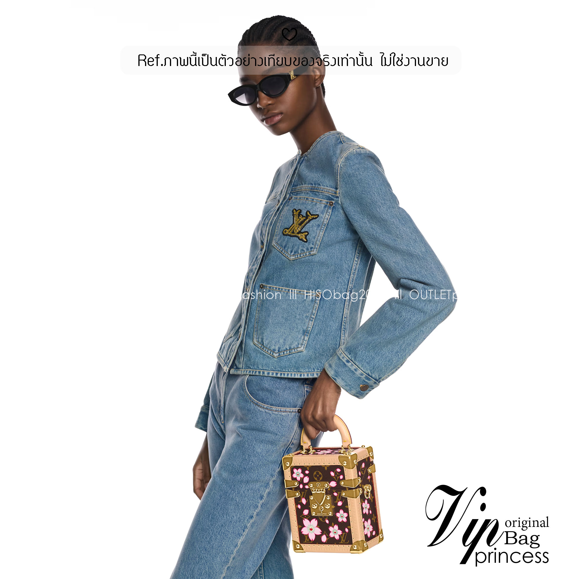 ORI หนังแท้ | LV x TM Camera Box Sakura Brown กระเป๋าสะพายทรงกล่องดีไซน์ขนาดเล็กพกพาสนุก ลายพิมพ์ดอกซากุระมีชีวิตชีวากับสไตล์เป็นเอกลักษณ์ เปี่ยมไปด้วยพลังและหรูหรา