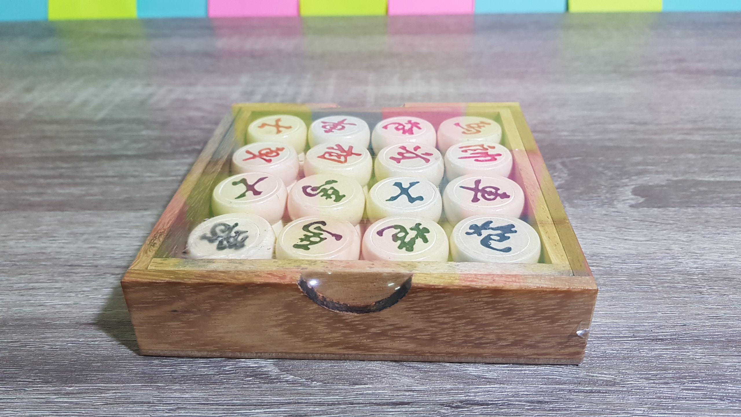 หมากรุกจีนไม้พร้อมกระดานกระดาษ