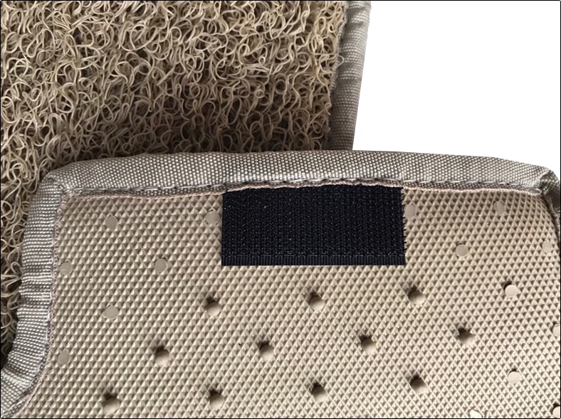 พรมดักฝุ่นไวนิล PORSCHE MACAN 2014-17 พรมดักฝุ่นในรถ ปอร์เช่ มาแคน สีครีม เข้ารูป 5ชิ้น