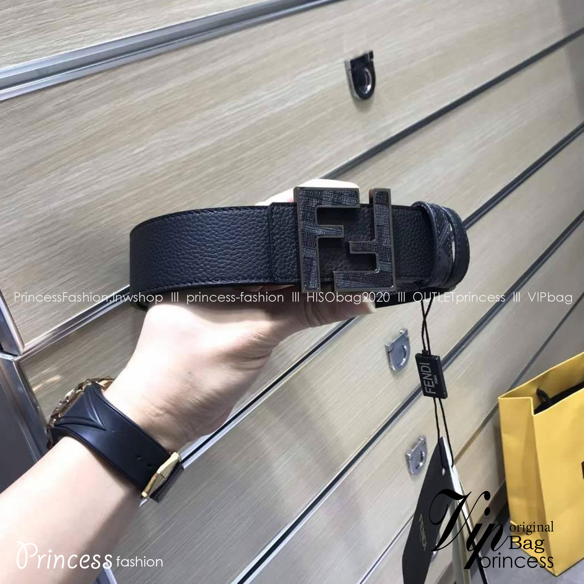 FENDI Belt Black leather belt / FF Belt เกรดออริจินอล สลับแท้ ดีไซน์เรียบหรูเข้ากับทุกลุค ภาพถ่ายจากงานขายจริง ใช้งานต่างประเทศได้ มาพร้อมกล่อง ห้ามพลาดค่ะ!