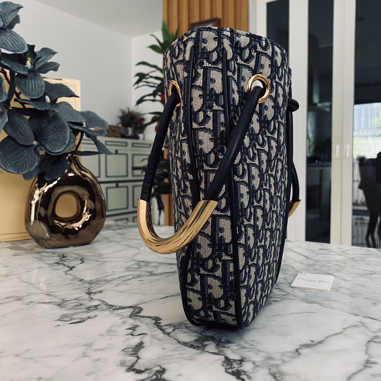 Medium Dior Nolita Bag Blue Dior Oblique Jacquard กระเป๋าสะพายทรงโท้ทรุ่นใหม่ New for Fall 2024 งานผ้าทอลายแบรนด์อย่างปราณีต สวยหรูเป็นเอกลักษณ์ตามแบบฉบับแบรนด์