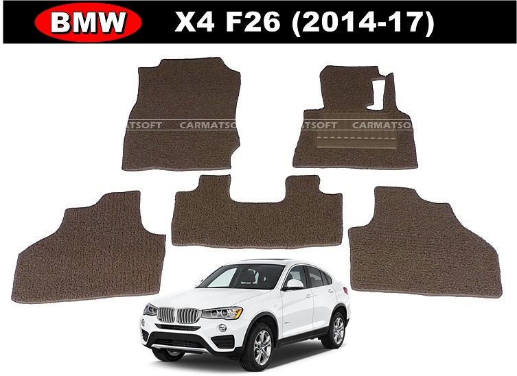 พรมดักฝุ่นไวนิล BMW X4 F26 ปี2014-17 พรมดักฝุ่นรถยนต์ เข้ารูป 5ชิ้น