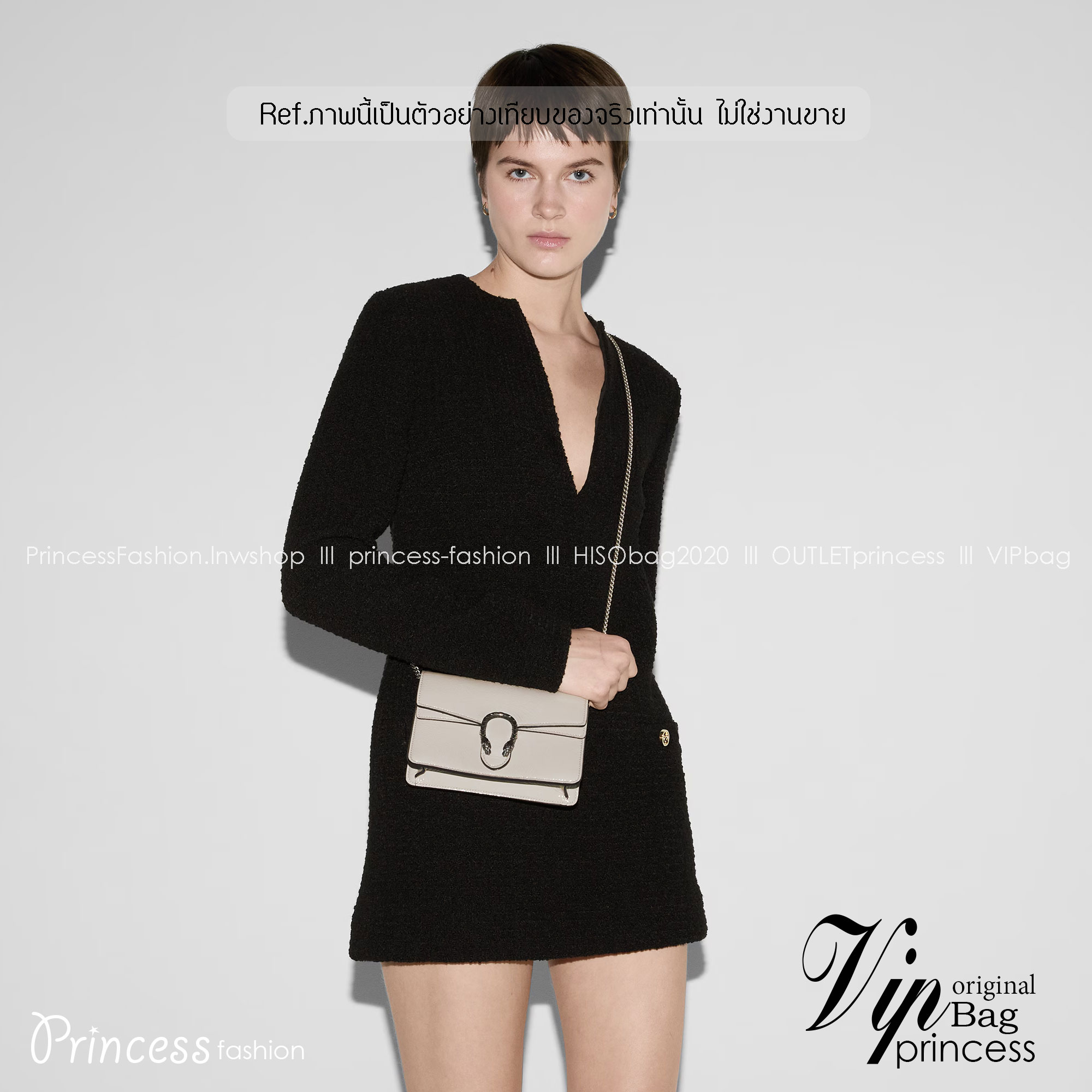 GUCCI DIONYSUS SUPER MINI BAG Patent Leather กระเป๋าสะพายหนังแก้ว เกรดออริ สลับแท้ 1:1 ใช้งานต่างประเทศได้