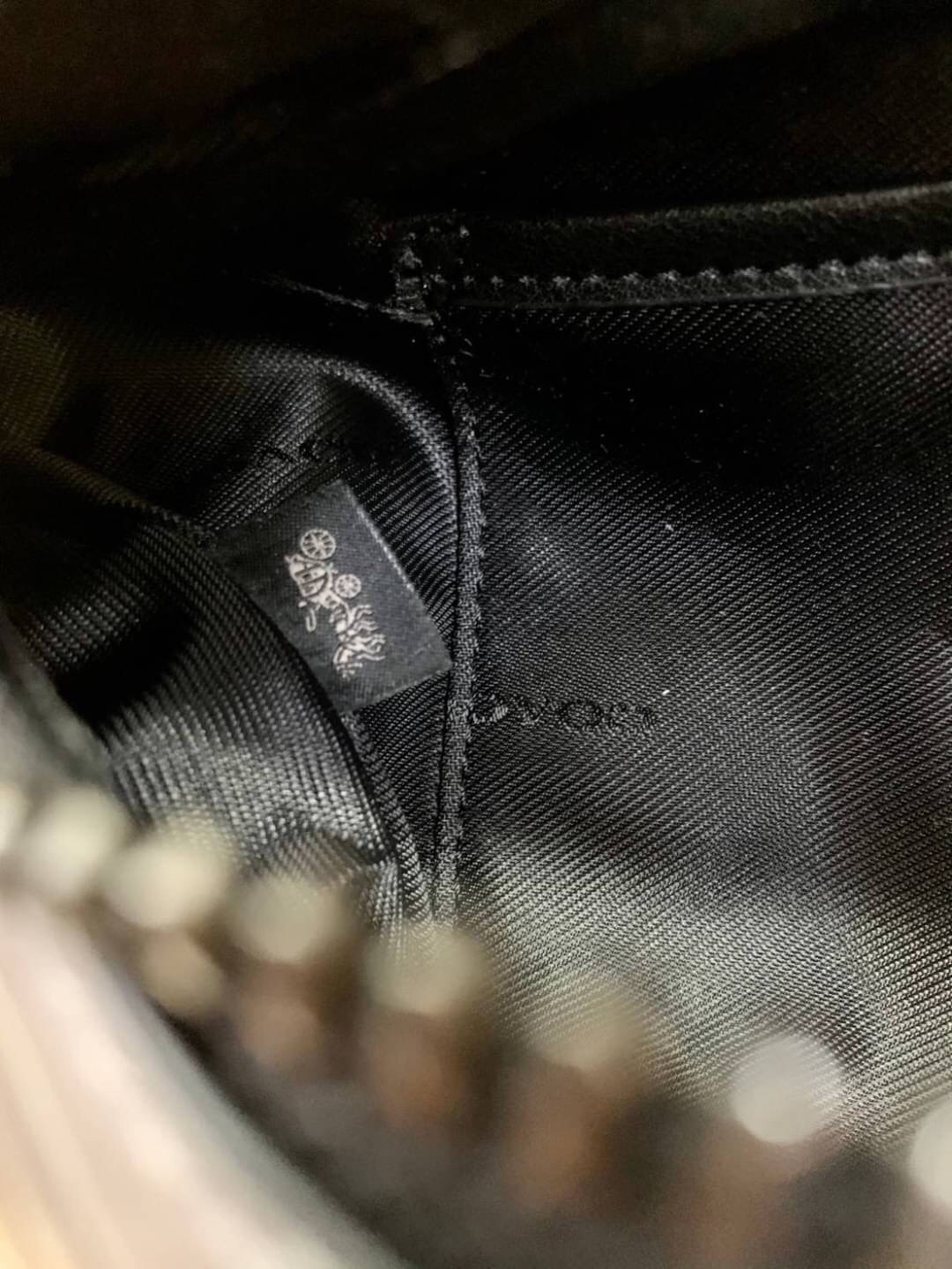 OUTTLET 】COACH RIVINGTON BELT BAG IN REFLECTIVE SIGNATURE LEATHER (78899)