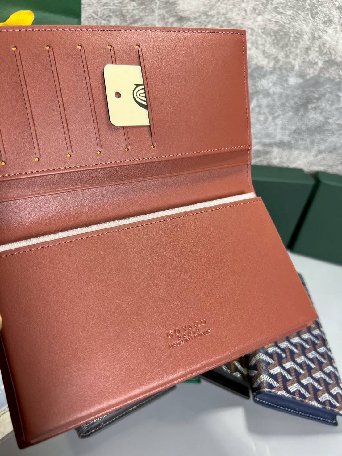 ORI หนังแท้ | Goyard Saint-Roch Wallet / Goyard Long Wallet กระเป๋าสตางค์ใบยาว กระเป๋าสตางค์โกยาร์หรูหรา