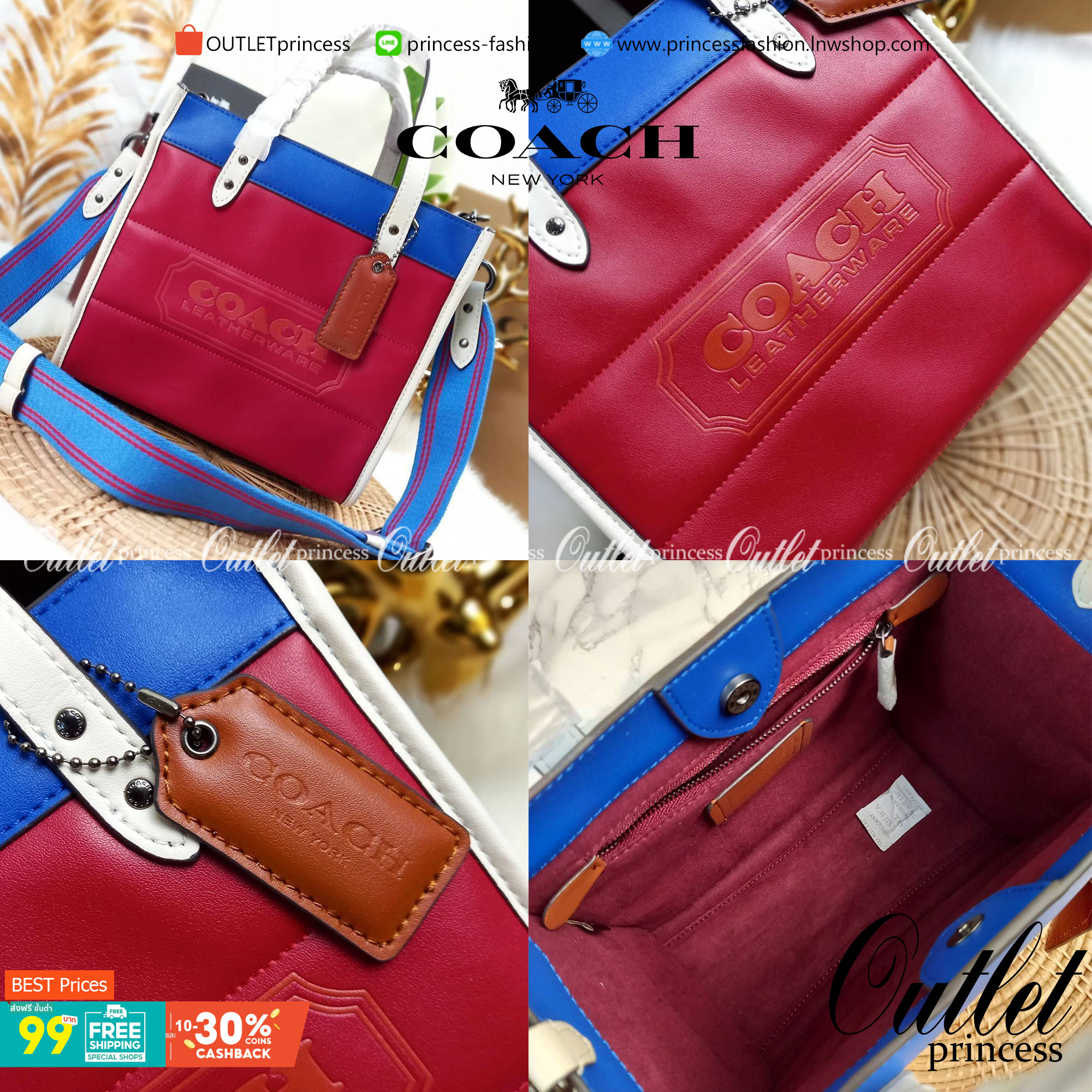 COACH CASUAL STYLE STREET STYLE 2WAY PLAIN LEATHER ELEGANT STYLE (C6958 C6852) 🌺 ที่สุด! ของที่สุด!! กระเป๋าถือ กระเป๋าสะพายรูปทรงสุดฮิต สุดคลาสสิค รุ่น UNISEX ที่ชิคๆ สบายๆ ได้ทั้งชายและหญิง// วัสดุหนังแท้ทั้งใบ ตัดเย็บด้วยหนังเนื้อนุ่มพิเศษ หนา 