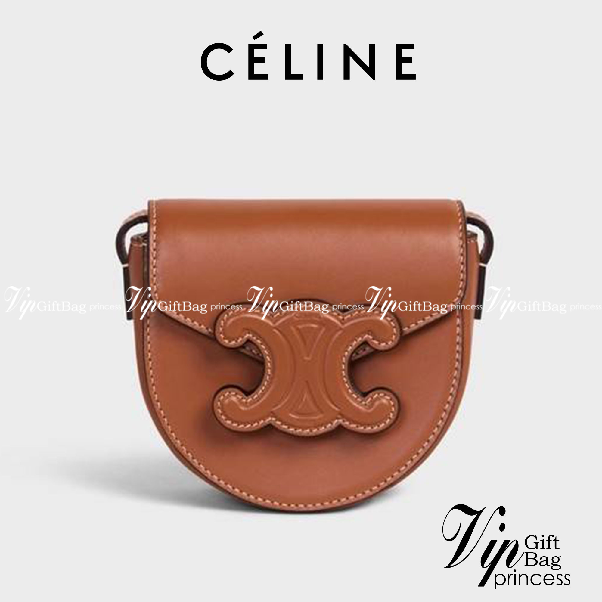 CELINE BESACE CUIR TRIOMPHE MINI BAG รุ่นที่หนุ่มๆสาวๆต่าวก็ถามหา!! เดอะเบสท์เซลเลอร์ กระเป๋าสะพายมินิไซส์ เล็กแต่ปังมาก!! ดีเทลเรียบแต่หรู วัสดุหนังแท้ สีคลาสสิค เปิด-ปิดด้วยกระดุมแน่นหนา ภายในเป็นช่องโล่ง สายสะพายในตัวปรับได้ตามชอบ ใบนี้สามารถใส่บัตร ใส