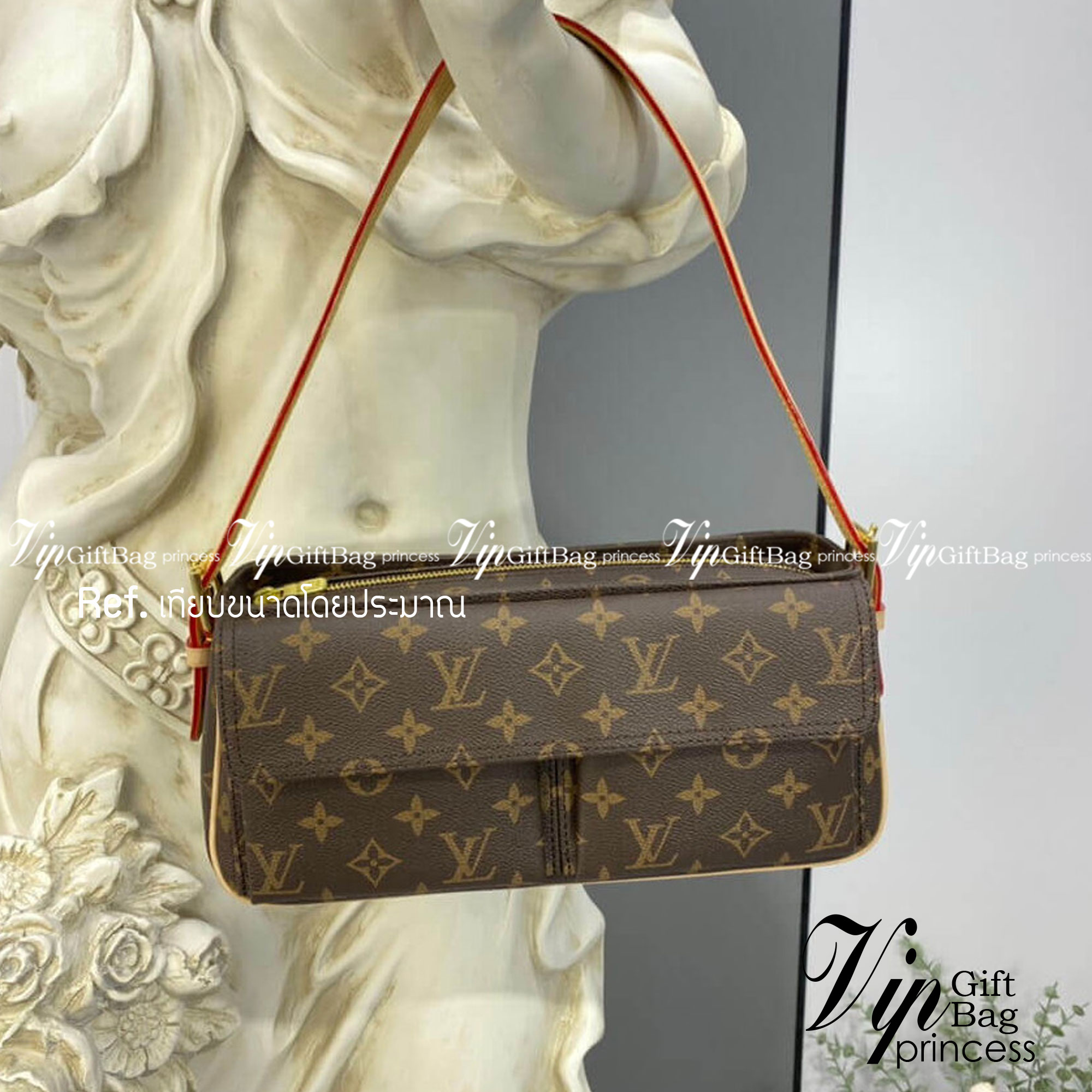 LV VIBA CITE MM Monogram เกรดออริจินอล กระเป๋าสะพายไหล่งานแบรนด์ รุ่นวินเทจ เป๊ะ ปัง ปั้มทุกจุด สวยหรูดูแพง ตามแบบฉบับแบรนด์ ภาพถ่ายจากงานขายจริง ใช้งานต่างประเทศได้