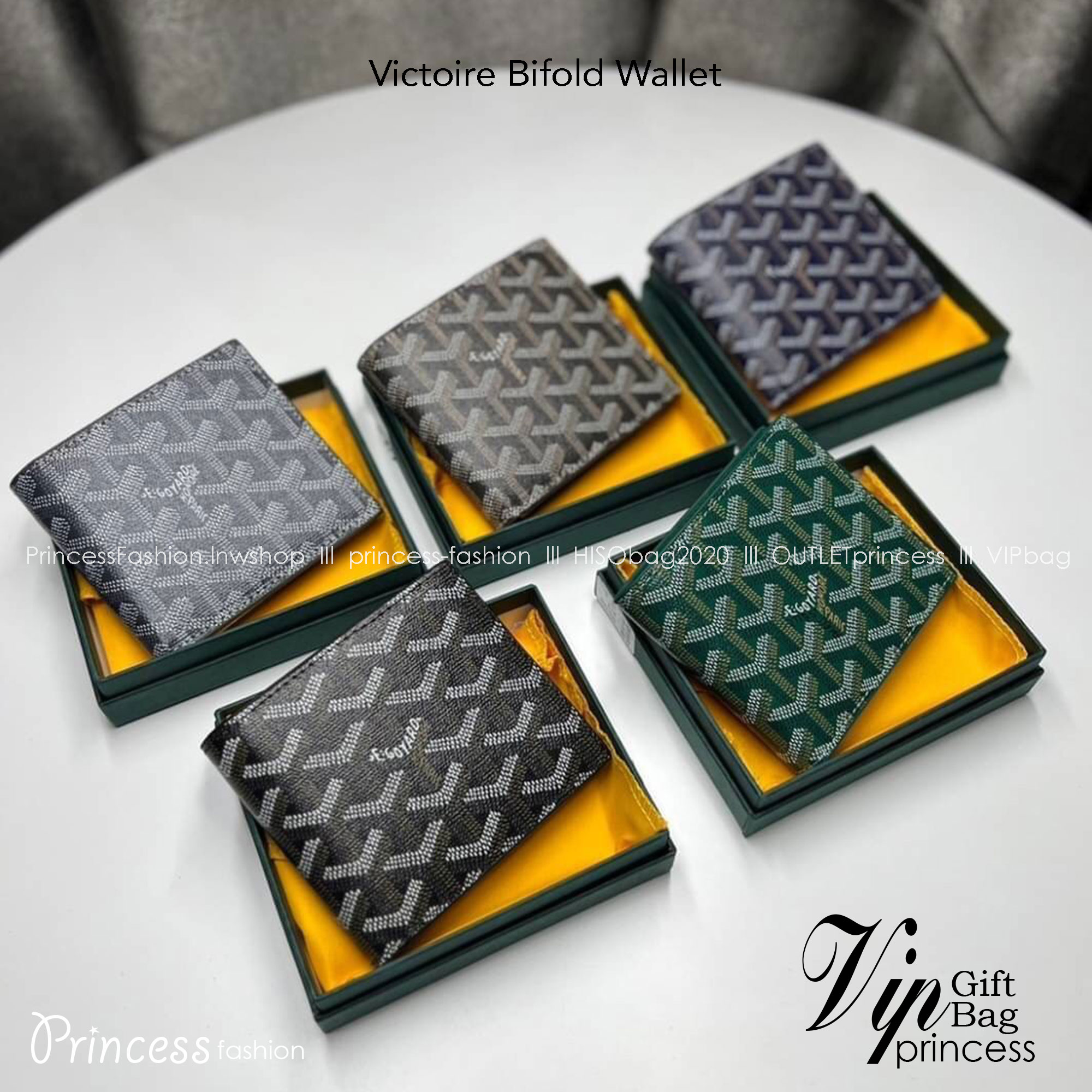 GOYARD WALLET / GOYARD Victoire Bifold Wallet พร้อมส่งที่ไทย เกรดเทพออริจินอล หนังเกรดดีสุด กระเป๋าสตางค์ผู้ชายใบสั้น พร้อมกล่องเขียวแบรนด์สวยหรู อีกรุ่นที่ยอดขายไม่เคยตก ภาพสินค้าถ่ายจากงานขายจริง ใช้งานต่างประเทศได้เลยค่ะ