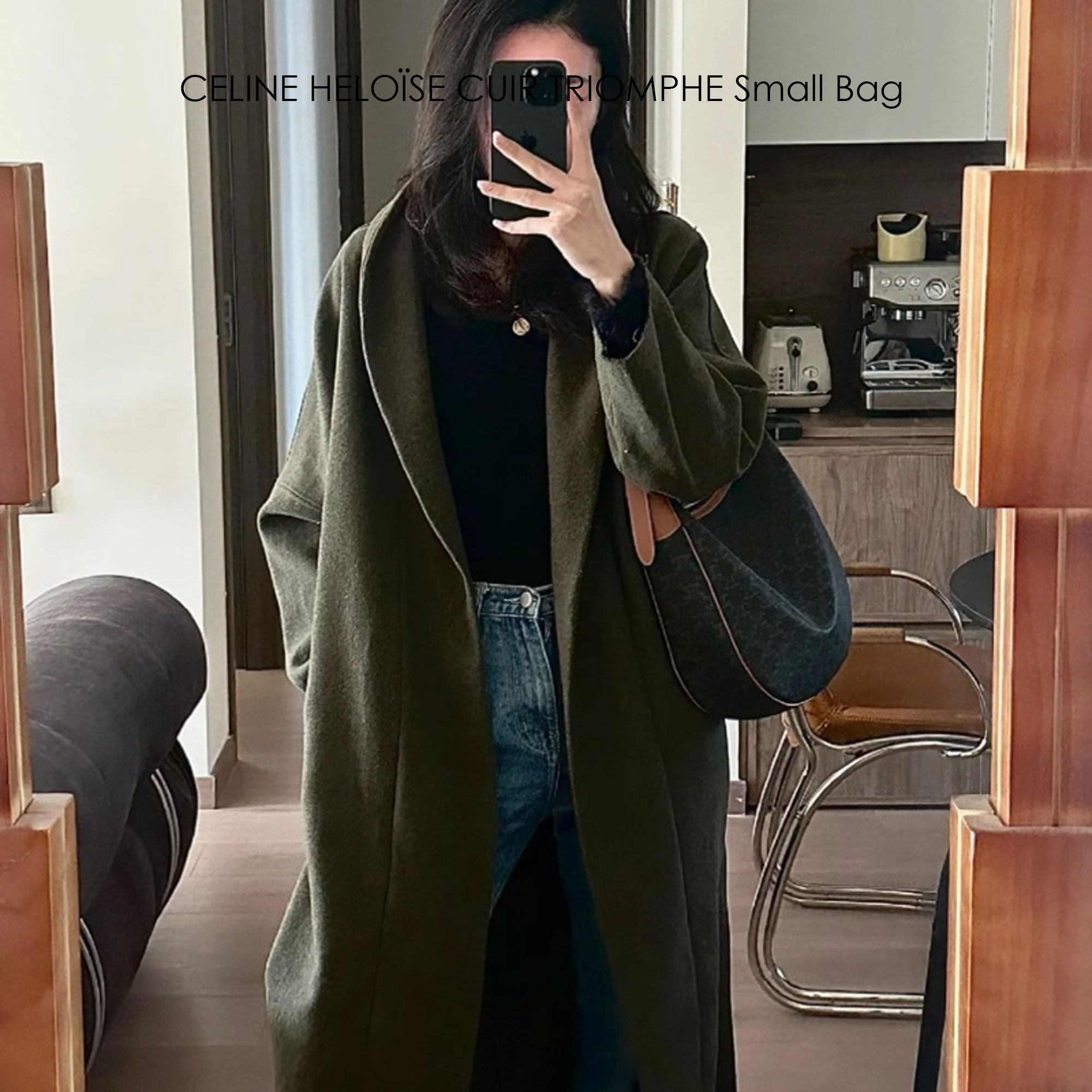 CELINE HELOÏSE CUIR TRIOMPHE Small Bag in Triomphe Canvas กระเป๋าสะพายทรงโฮโบ คอลเลคชั่นใหม่ ฮิตข้ามปี ใบใหญ่จะสัมภาระได้เยอะ รูปทรงใช้งานง่ายที่สุด สายสะพายในตัว สวยหรูผู้ดี