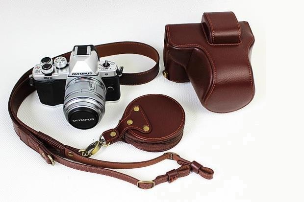 เคสกล้องolympus em10 mark2 หนังแท้