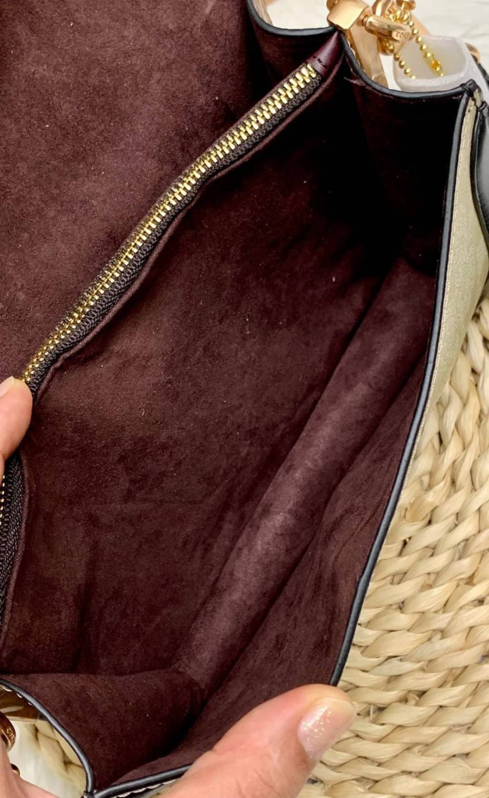 ของแท้ 💯% COACH SMALL GEORGIE TOP HANDLE IN BLOCKED SIGNATURE CANVAS ((6504//0468)) กระเป๋าหิ้ว//สะพายข้างได้ วัสดุหนังแท้