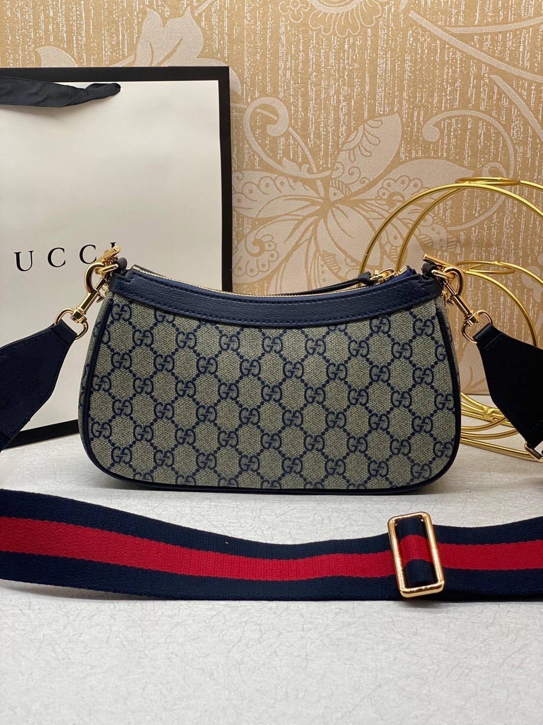 GUCCI Ophidia small handbag strawberry เกรดออริจินอล งานสวยตรงปก ภาพถ่ายจากงานขายจริง ใช้งานต่างประเทศได้
