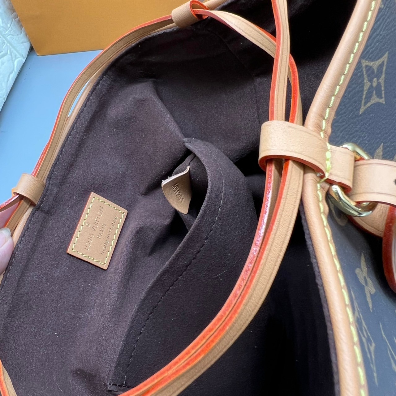 ORI Louis Vuitton Noe Purse Monogram Bucket Brown 18cm เกรดออริจินอล พร้อมส่งที่ไทย ภาพสินค้าถ่ายจากงานขายจริง ใช้งานต่างประเทศได้