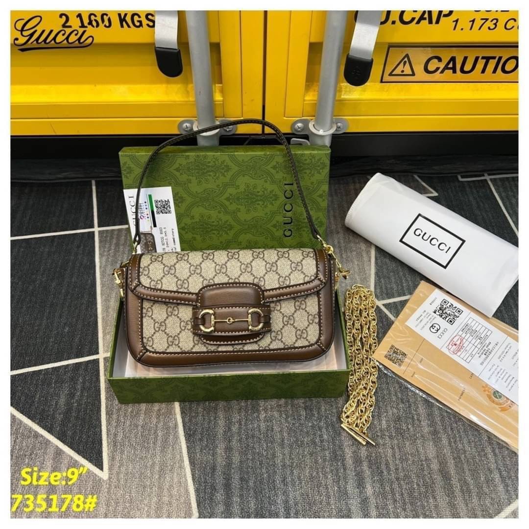 GUCCI Horsebit 1955 shoulder bag ภาพถ่ายจากงานขายจริง ใช้งานต่างประเทศได้