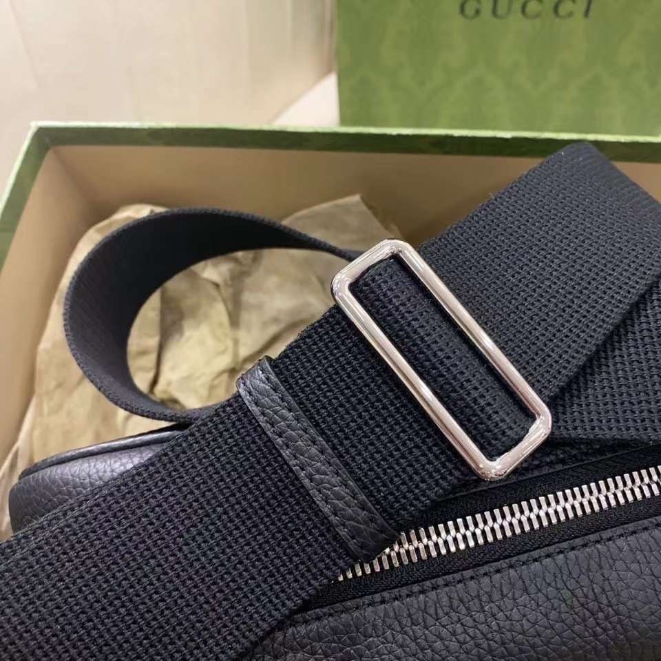 GUCCI JUMBO GG MEDIUM MESSENGER BAG Black jumbo GG leather กระเป๋าทรงแมสเซ็นเจอร์สีดำคลาสสิค เกรดออริ ท็อป สลับแท้ 1:1 เกรดดีสุด ใช้งานต่างประเทศได้