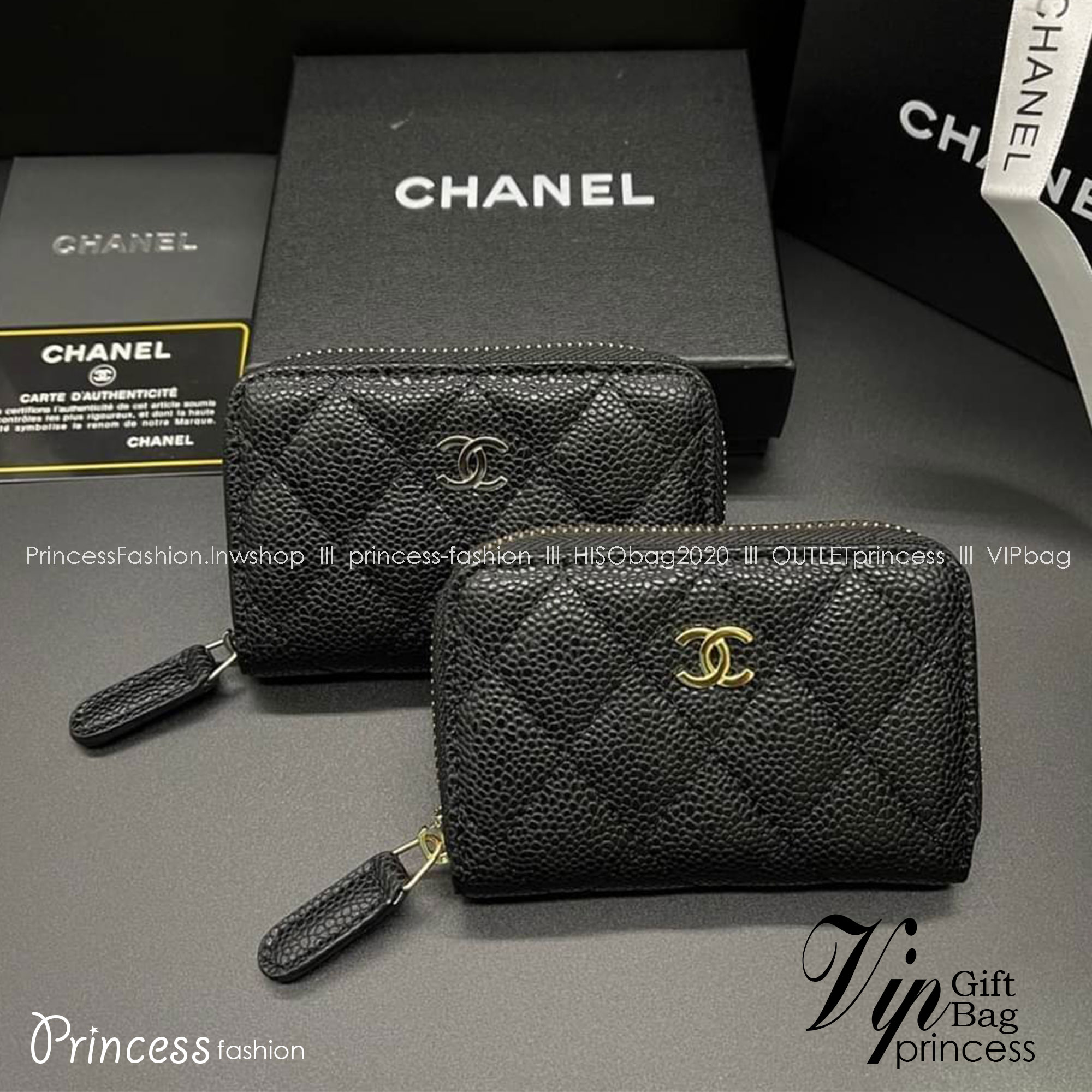 Chanel Wallet / Chanel Card Holder Zippy / Chanel Zippy Coin กระเป๋าสตางค์ชาแนลใบสั้น กระเป๋าใส่บัตร ใส่เหรียญ ภายในตามรูป เกรดออริจินอล ภาพถ่ายจากงานขายจริง ใช้งานต่างประเทศได้
