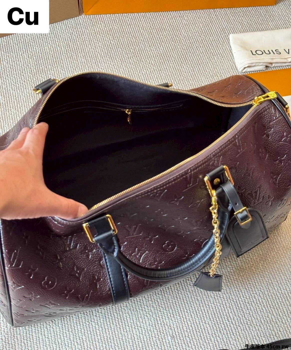 LV Keepall Bandoulière 45 Autres Cuirs Monogram / LV Travel Bag กระเป๋าสะพายเดินทางใบใหญ่ สีใหม่ล่าสุด โทนม่วงโดดเด่นสุดคลาสสิค ด้วยดีเทลความเป็นเอกลักษณ์ เรียบแต่หรู