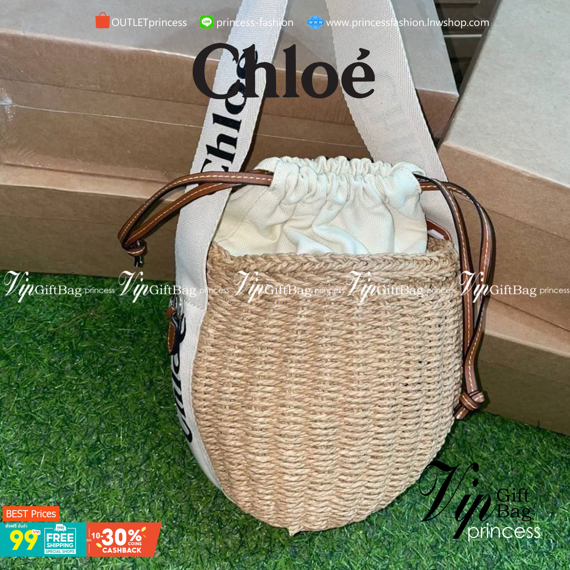Chole’ small woody basket กระเป๋าทรงตะกร้าเก๋ๆ ชิคๆ สามารถสะพายข้างเป็นcrossbody และ ถือเก๋ๆก็ได้ ภายในโล่ง น่ารักไม่เหมือนใคร ใครยังไม่มีต้องจัดสักใบแล้วนะคะ