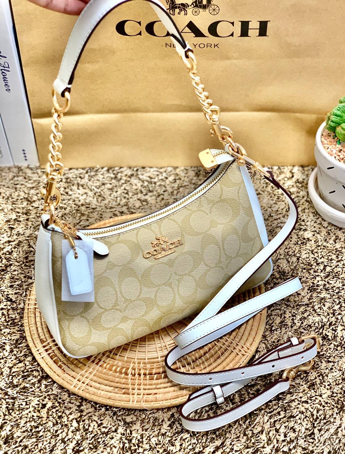 พร้อมส่งครบสี สวยทุกสีเลยค่า😘 ((CA173//CA209//CA548)) COACH TERI SHOULDER BAG 🔹กระเป๋าทรงพอช ในรูปแบบหนังแท้ หนังนิ่มสวยมากค่ะ