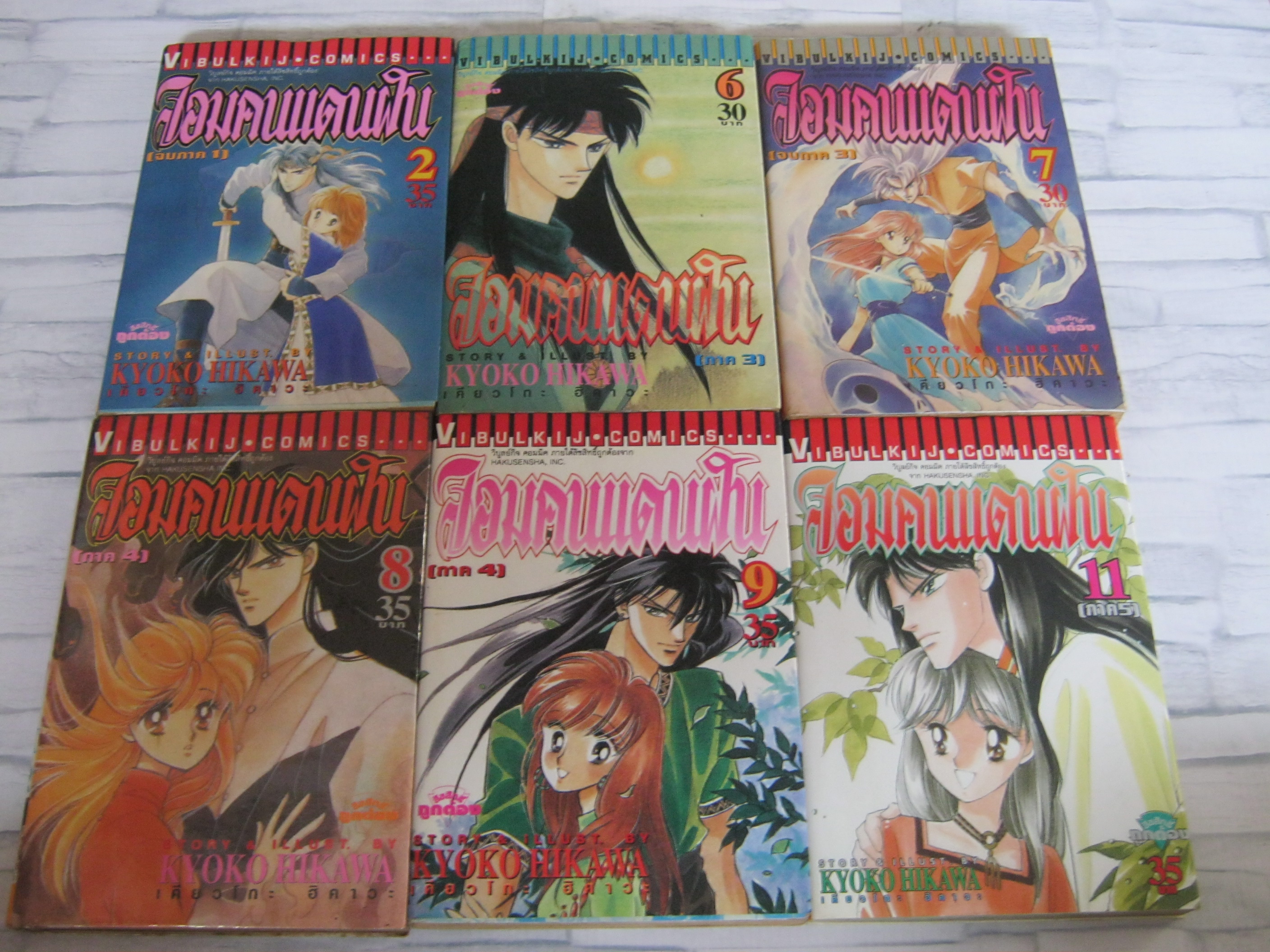 จอมตนแดนฝัน ชุด เล่ม 2,6,7,8,9,11 ( 14 เล่มจบ ) ฮิคาวะ เคียวโกะ เขียน