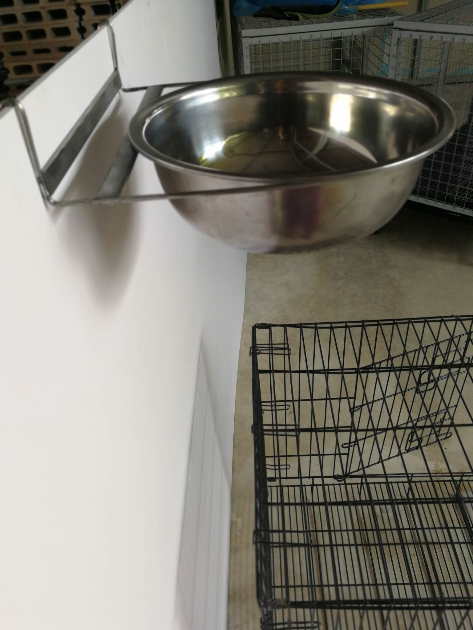 ชามอาหารสแตนเลส ขนาดใหญ่ 25cm สุนัขพันธ์ใหญ่ หมาใหญ่ แบบแขวน ชามแขวน ชามสแตนเลส ชามอาหารสุนัขอย่างดี