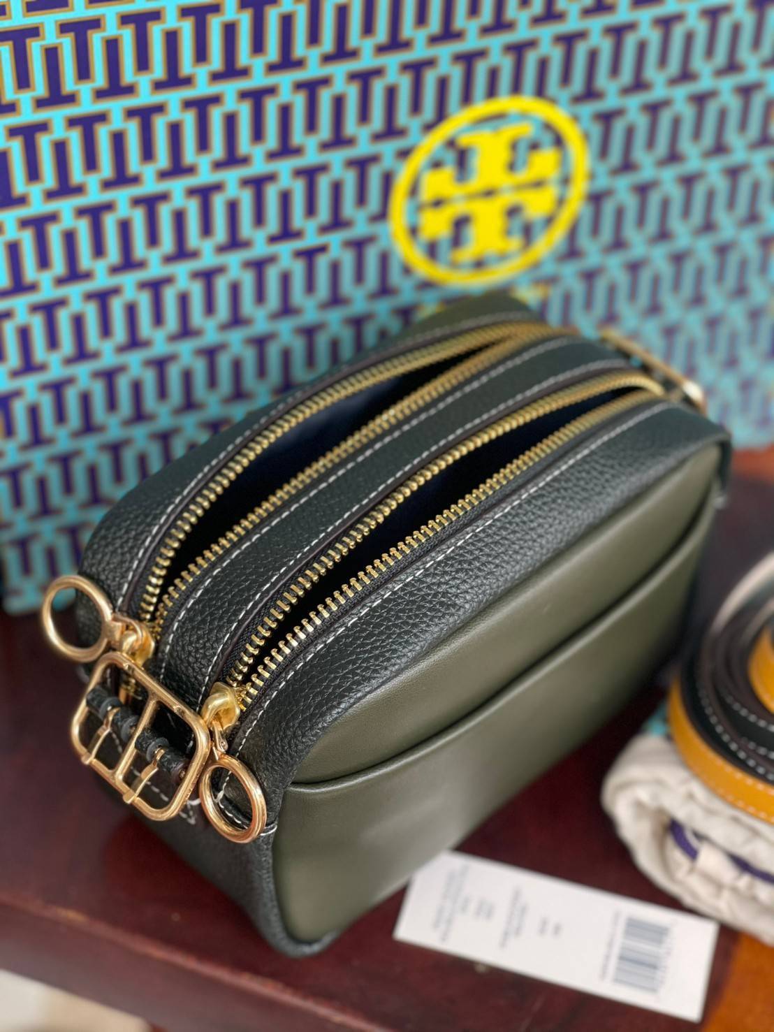 Tory burch perry bombe double strap mini bag