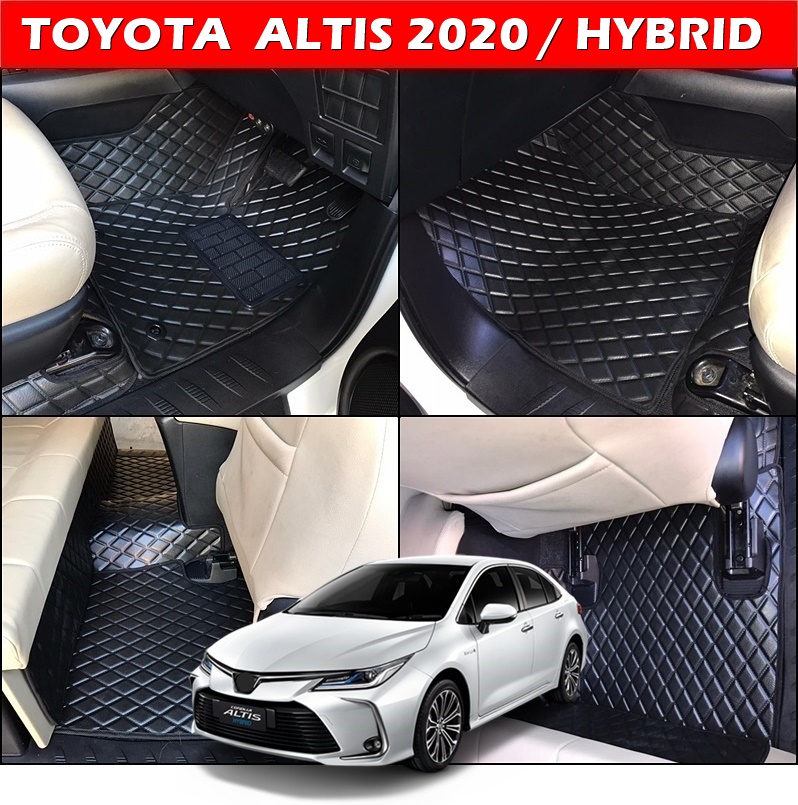พรมปูพื้นรถยนต์ TOYOTA ALTIS 2020 / HYBRID ลายDIAMOND ยางปูพื้นรถยนต์EVA เต็มคัน