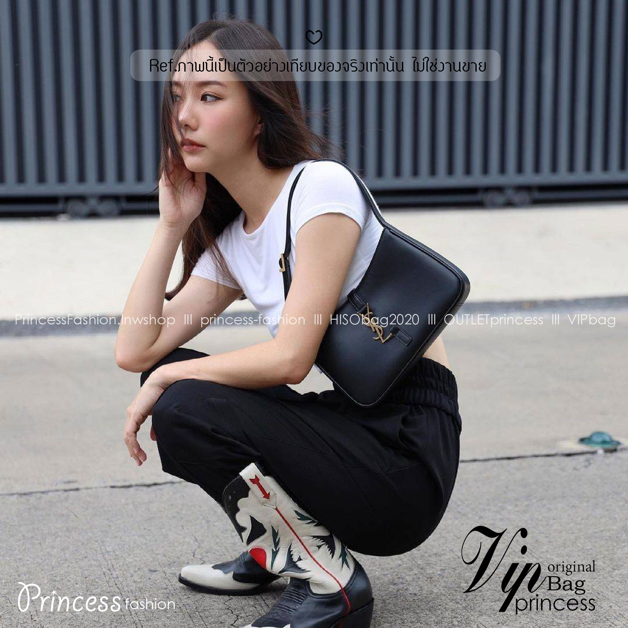 YSL LE 5 À 7 in smooth leather bag / YSL Le 5A7 Hobo Bag กระเป๋าสะพายไหล่ทรงโฮโบกระแสแรงดีไม่มีแผ่ว ใช้งานง่าย สวย เรียบหรู ดูแพงที่แท้ทรู เป็นรุ่นที่สาวๆ ควรมีติดตู้ไว้ รับรองว่าปังมากๆ