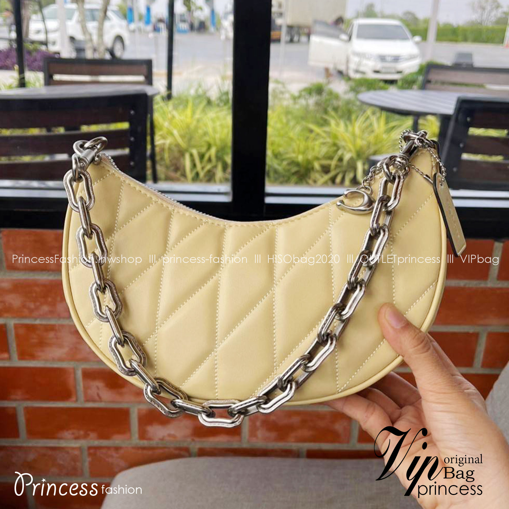 พร้อมส่ง 4 สี COACH CP148 MIRA SHOULDER BAG WITH PILLOW QUILTING กระเป๋าสะพายดีไซน์สวย 🧡 เกรดท็อปออริจินอล 1:1 สลับแท้ เกรดดีสุด ใช้งานต่างประเทศได้