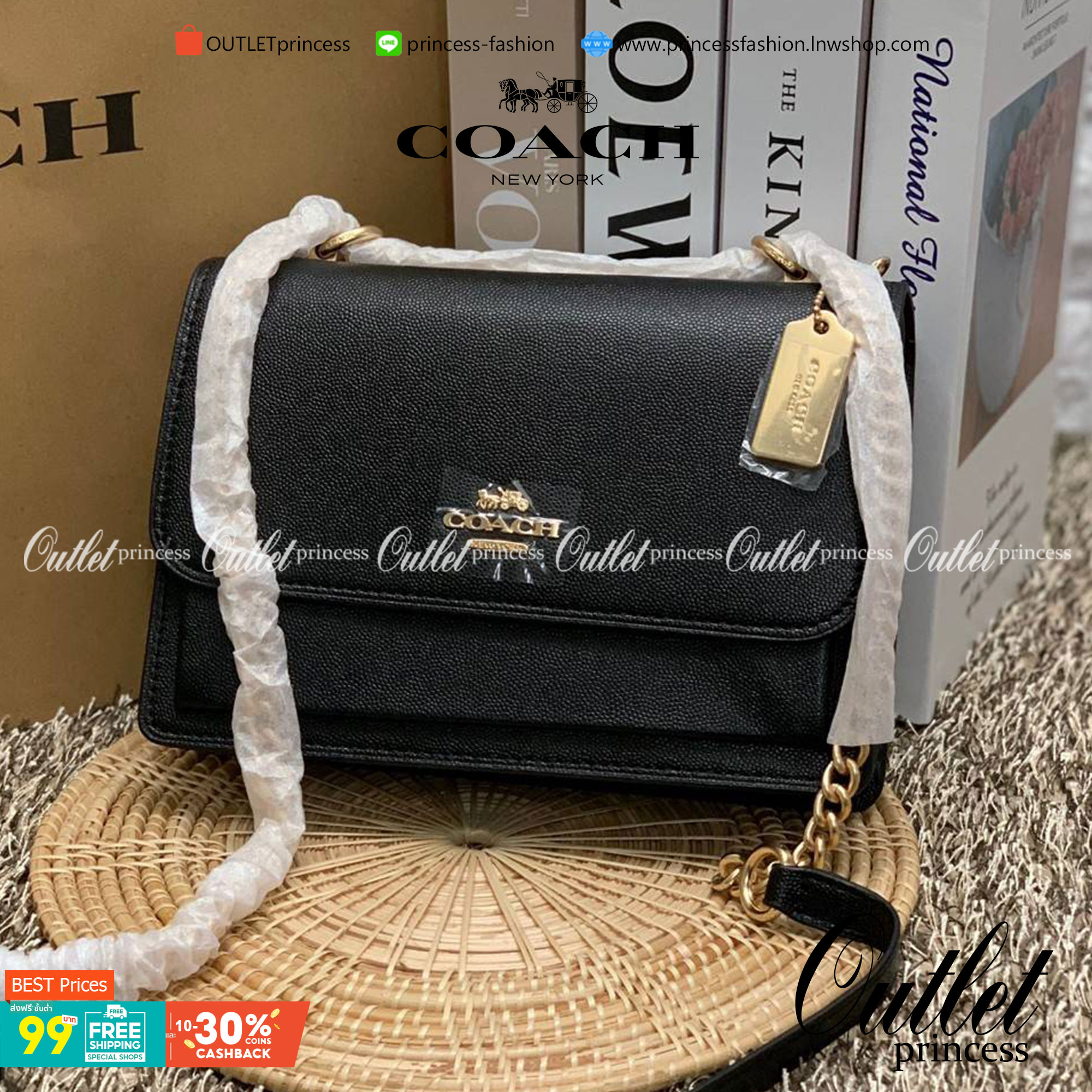 พร้อมส่งถึง8สี ห้ามพลาดค่ะ! COACH KLARE CROSSBODY BAG ((91019//91174//90400//1424//90635)) พร้อมส่งที่ไทย กระเป๋าสะพายครอสบอดี้ร์หรือสามารถทบเป็นสายคู่คล้องไหล่ได้ด้วยค่ะ หนังแท้ แต่ละสีทำลายหนังได้สวยงามแตกต่างกันออกไปนะคะ ✔️ห้อยด้วยป้ายแบรนด์แบบโ