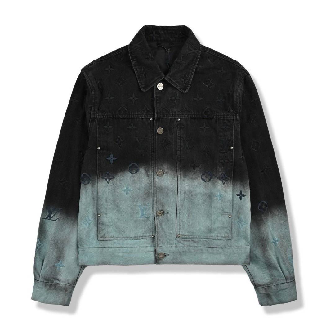 LV JACKET JEAN DENIM เสื้อแจ็คเก็ตยีนส์ฟอกไล่สี แบรนด์หรู เนื้อผ้าอย่างดี สวยงาม มีป้ายแท็กที่คอเสื้อ ใส่ได้ทั้งผู้หญิง/ผู้ชาย 🧡เกรดท็อปออริ เกรดดีสุด