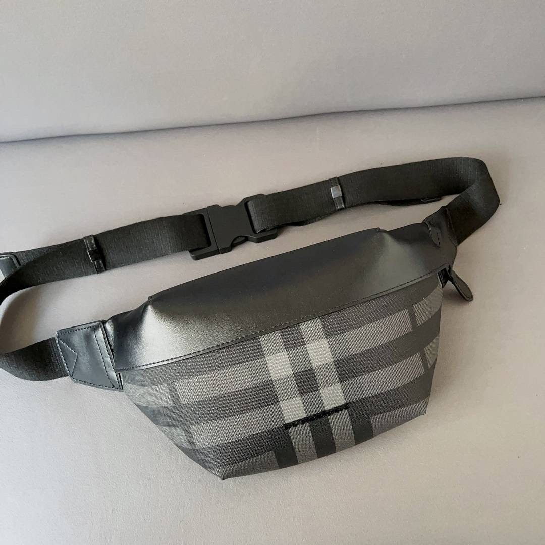 Burberry Sonny Plaid Leather Belt Bag / BURBERRY FRAGRANCES BELT BAG คาดเอว คาดอกแบบ UNISEX ใช้ได้ทุกเพศ ลายวินเทจตามแบบฉบับของแบรนด์