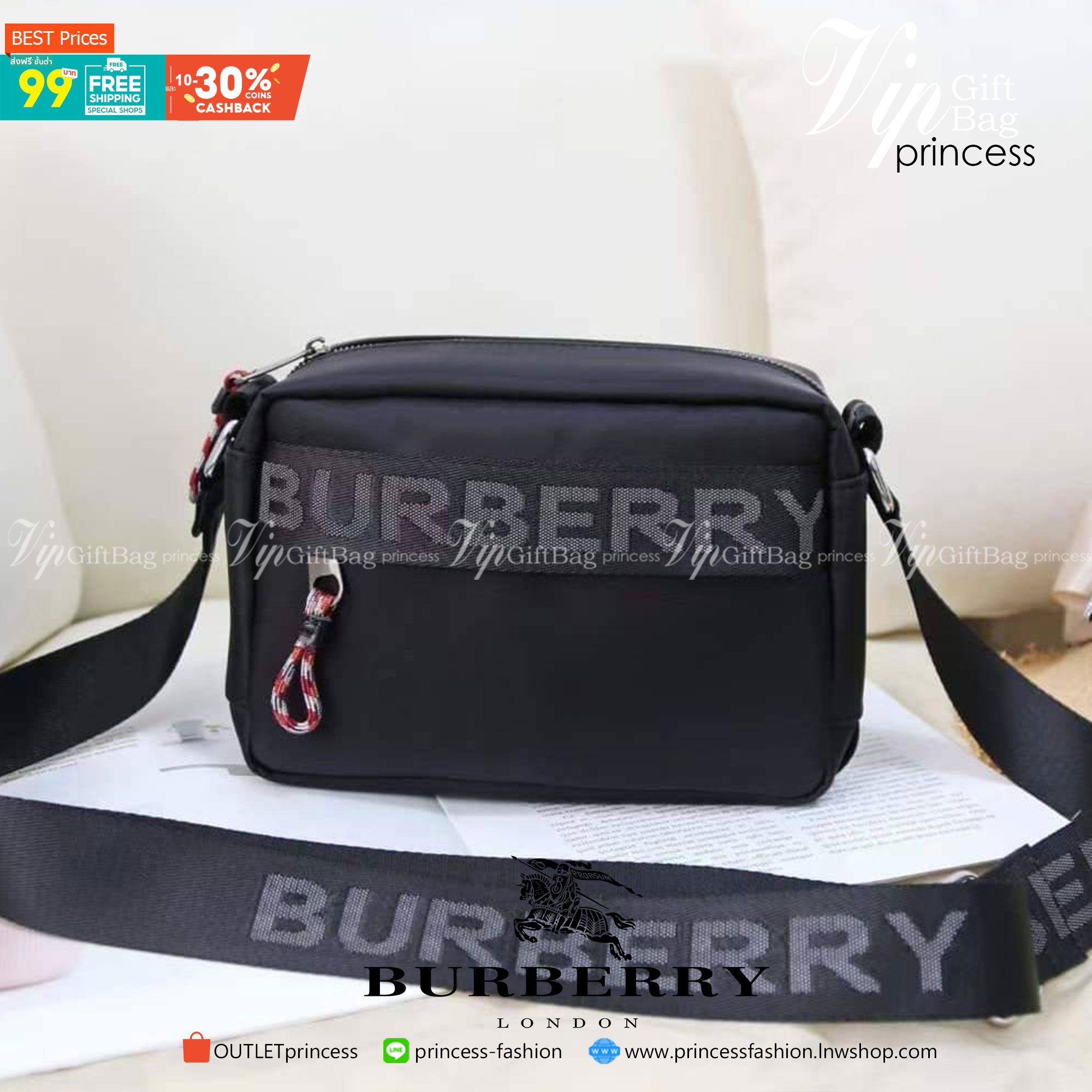 Burberry Positively Conscious logo crossbody bag