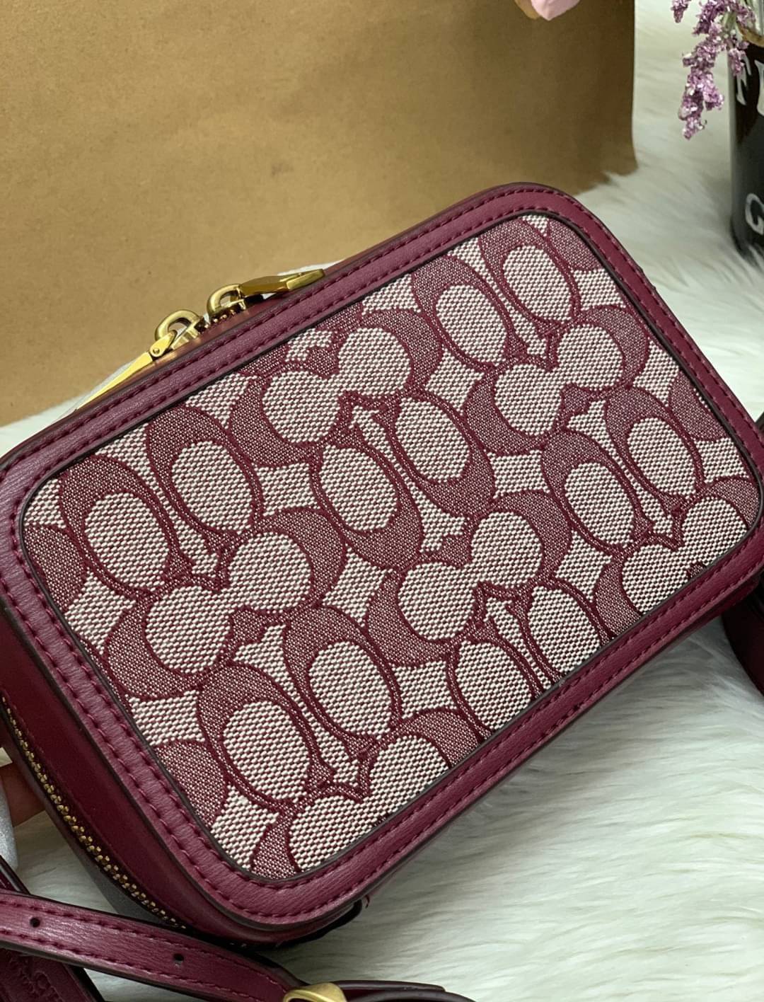 COACH ALIE BELT BAG IN SIGNATURE JACQUARD ((4813))