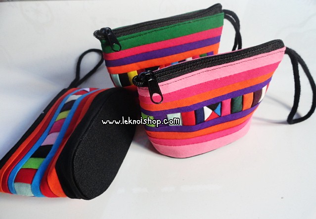 กระเป๋าสตางค์เหรียญลีซอ คละสี KL 00118