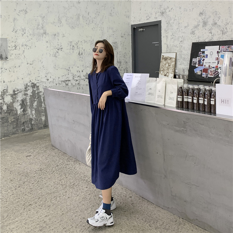 พร้อมส่ง 🥦 Aubrey dress เดรสคอจีนแขนยาว (IN32003)