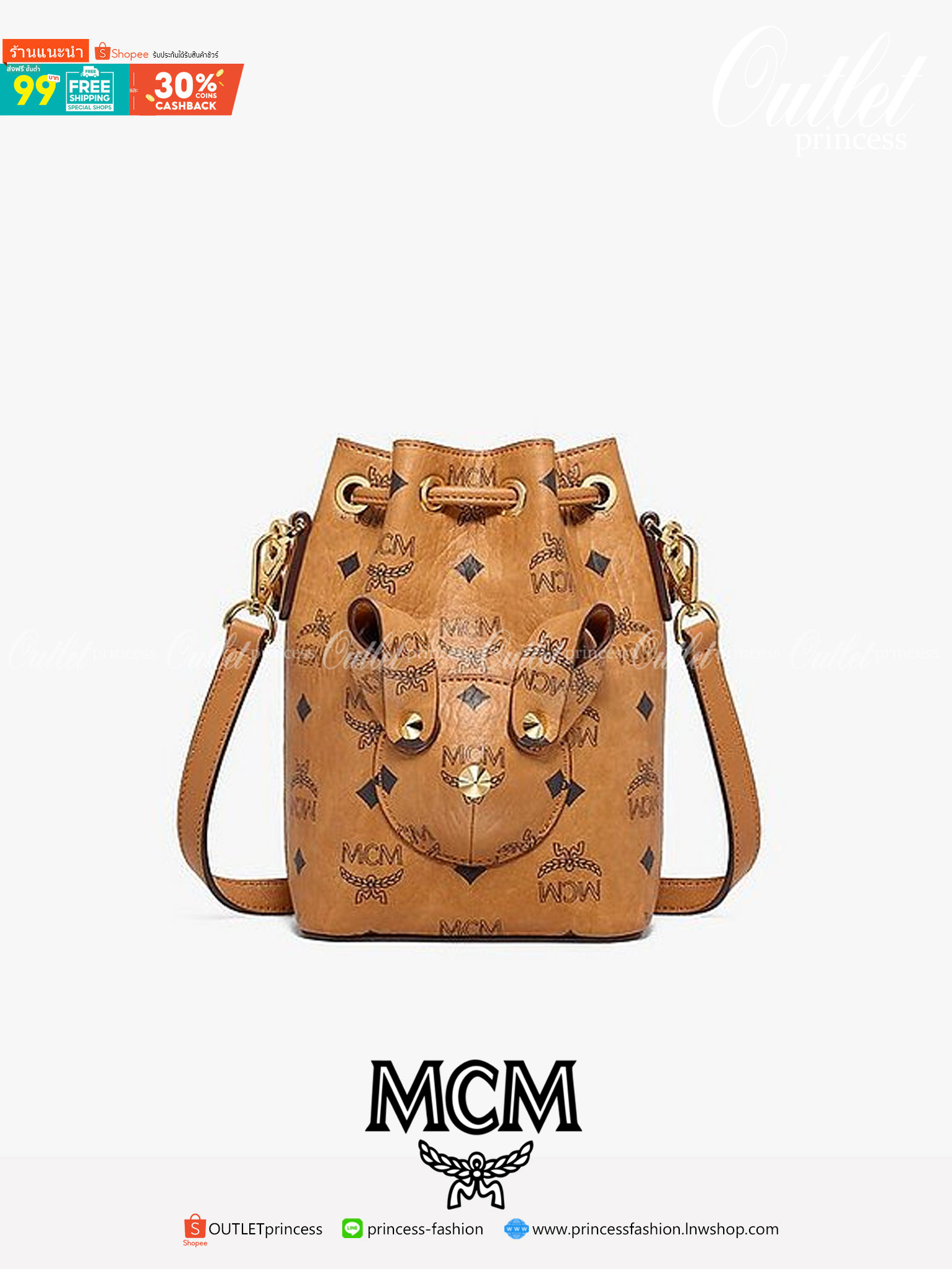 M.C.M X-MINI ZOO RABBIT BUCKET BAG IN VISETOS ใหม่ล่าสุด ฮิตมากที่เกาหลี ไอเท็มสุดคิ้วท์ ซิกเนเจอร์ต้องมา กระเป๋าสะพายทรง bucket ไซส์เล็กขนาดน่ารักน่าใช้มากๆ ดีไซน์น้องกระต่ายด้านหน้าโดดเด่น วัสดุหนังแคนวาสคุณภาพดี