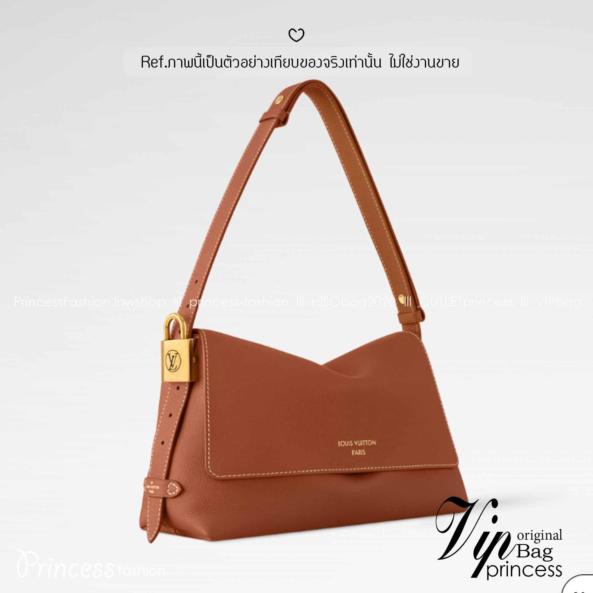 ORI หนังแท้ | LV Low Key Messenger Bag กระเป๋าสะพายทรงแมสเซ็นเจอร์ รูปทรงใหม่ สไตล์เรียบง่ายแต่หรูหรา ตกแต่งด้วยแม่กุญแจสีทองวินเทจ พร้อมใบลูกลายโมโนแกรมเพิ่มฟังชั่นการใช้งาน