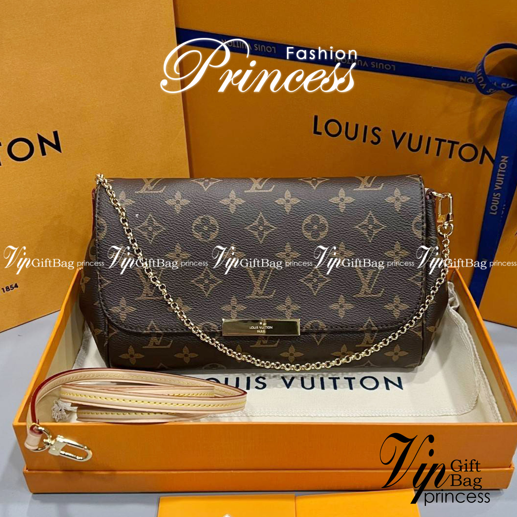 Ori 25cm Louis Vuitton favorite / LV Favorite Monogram Damier Ebene MM เกรดออริจินอล ใช้แทนใบจริงได้ ภาพถ่ายจากงานขายจริง ใช้งานต่างประเทศได้ค่ะ