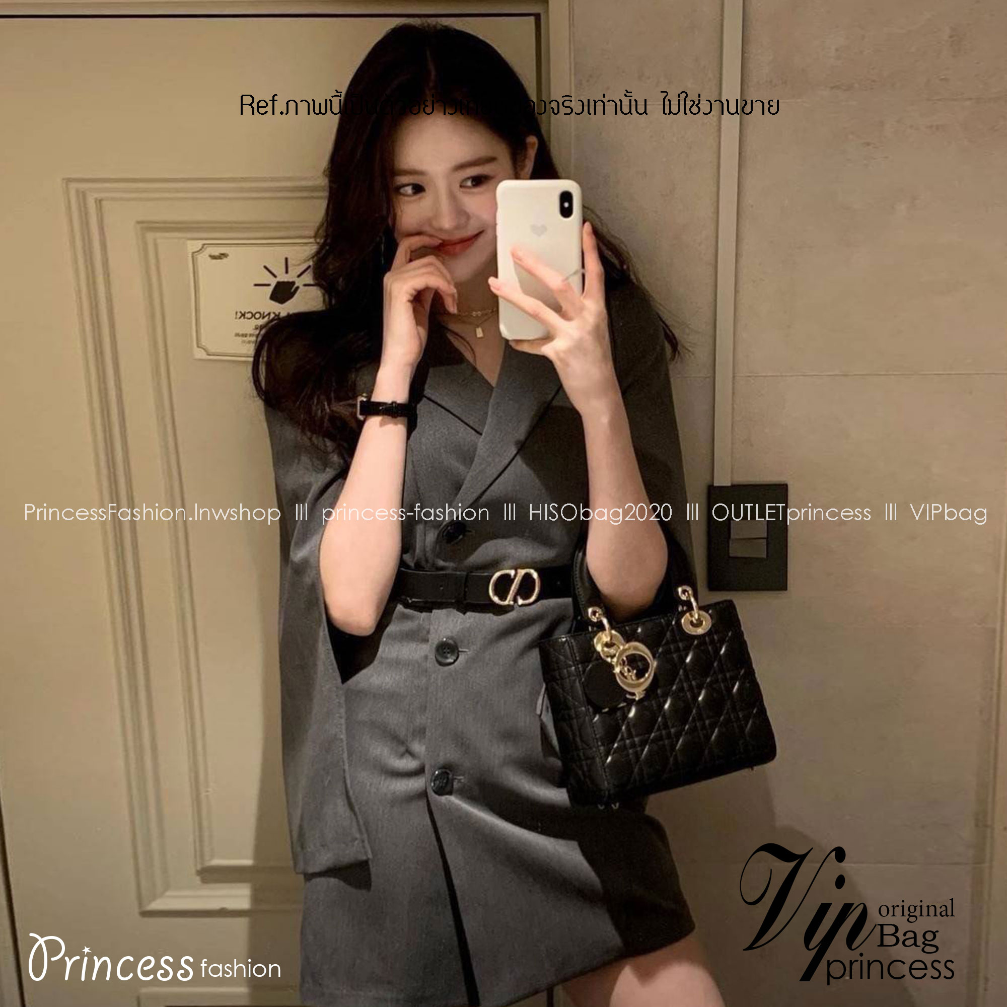 SMALL LADY DIOR MY ABCDIOR BAG Black Cannage / CD LADY BAG พร้อมส่ง กระเป๋าสะพายข้างสุดฮอต ดีไซน์เรียบง่าย แต่แฝงไปด้วยความหรูหรา ทรงกล่องคลาสสิค โดดเด่นด้วยพวงกุญแจอะไหล่สีทอง