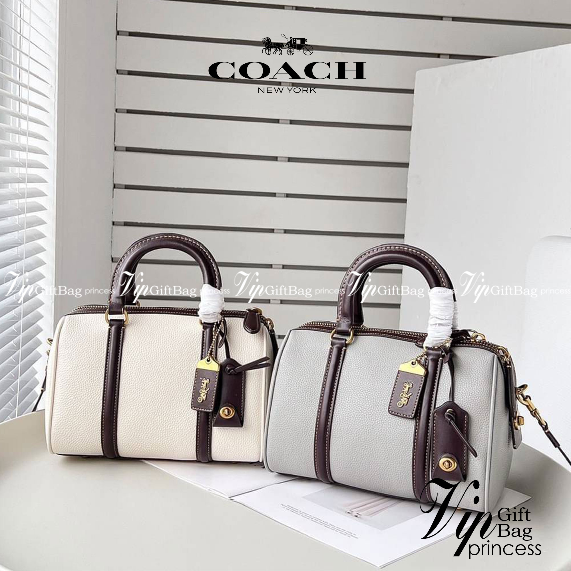 Coach ruby satchel 25 in colorblock C8530 / Coach Boston pillow bag ใหม่ก่อนใคร ไม่ต้องรอพรี! กับกระเป๋าทรงหมอนดีไซน์ใหม่ เพิ่มดีเทลความหรู มาพร้อมหูจับในตัว และสายสะพายครอสสีเข้ากับตัวกระเป๋า ภายในโล่งกว้าง ใส่ของได้สบายๆ จุได้แบบเน้นๆ ใบจริงมีเสน่ห์ดึงด