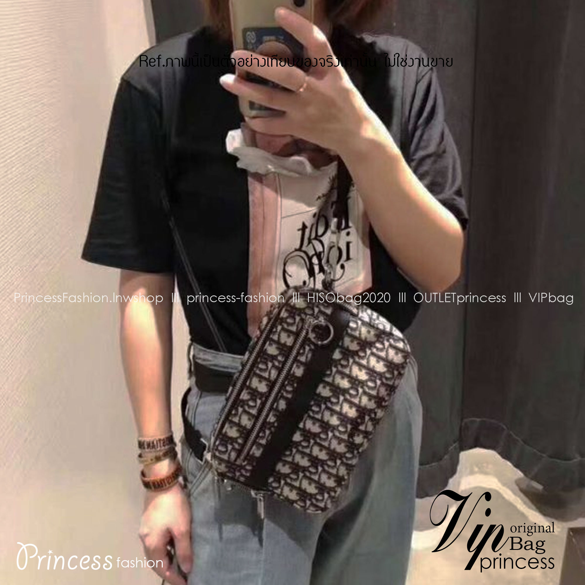 Dior Safari Square Oblique Messenger Bag / DIOR SAFARI MESSENGER OBLIQUE พร้อมส่ง กระเป๋าสะพายทรงแมสเซ็นเจอร์ ที่หนุ่มๆไม่ควรพลาด สวยหรูหราเป็นเอกลักษณ์แบรนด์ **สินค้าเกรดท็อปออริจินอล 1:1 สลับแท้ เกรดดีสุด