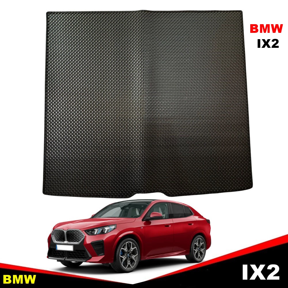 แผ่นปูท้ายรถ BMW IX2 U10 (2024-30) พรมกระดุม บีเอ็มดับเบิ้ลยู ไอเอ็กซ์2 สวยงาม ทนทาน เข้ารูป