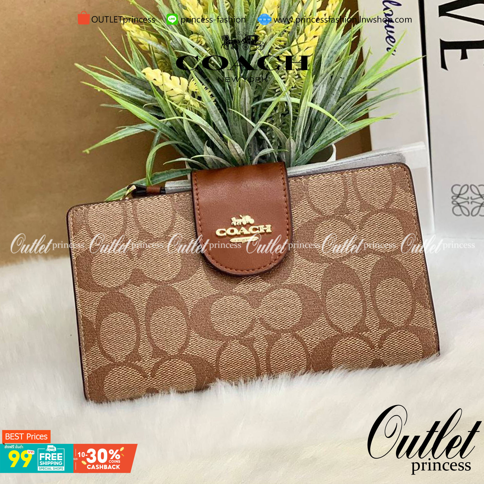 พร้อมส่งครบ 5 สี กระเป๋าสตางค์ที่สาวๆต้องมีติดตัวค่าา😘 COACH TECH WALLET IN COLORBLOCK SIGNATURE ((C2874)) ✔️กระเป๋าเงินใบยาว หนังแท้ พร้อมสายคล้องมือในตัวค่ะ ✔️เปิดปิดด้านหน้าแบบฝากระดุม ภายในมีช่องใส่ธนบัตร2ช่อง ;สามารถใส่มือถือ ip