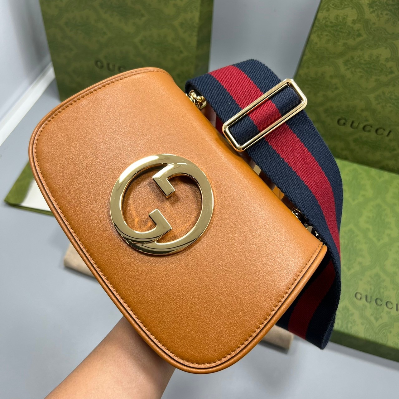 GUCCI Blondie mini bag เกรดเทพออริจินล หนังแท้ ภาพถ่ายจากงานขายจริง ใช้งานต่างประเทศได้ ผ่านทุก ตม