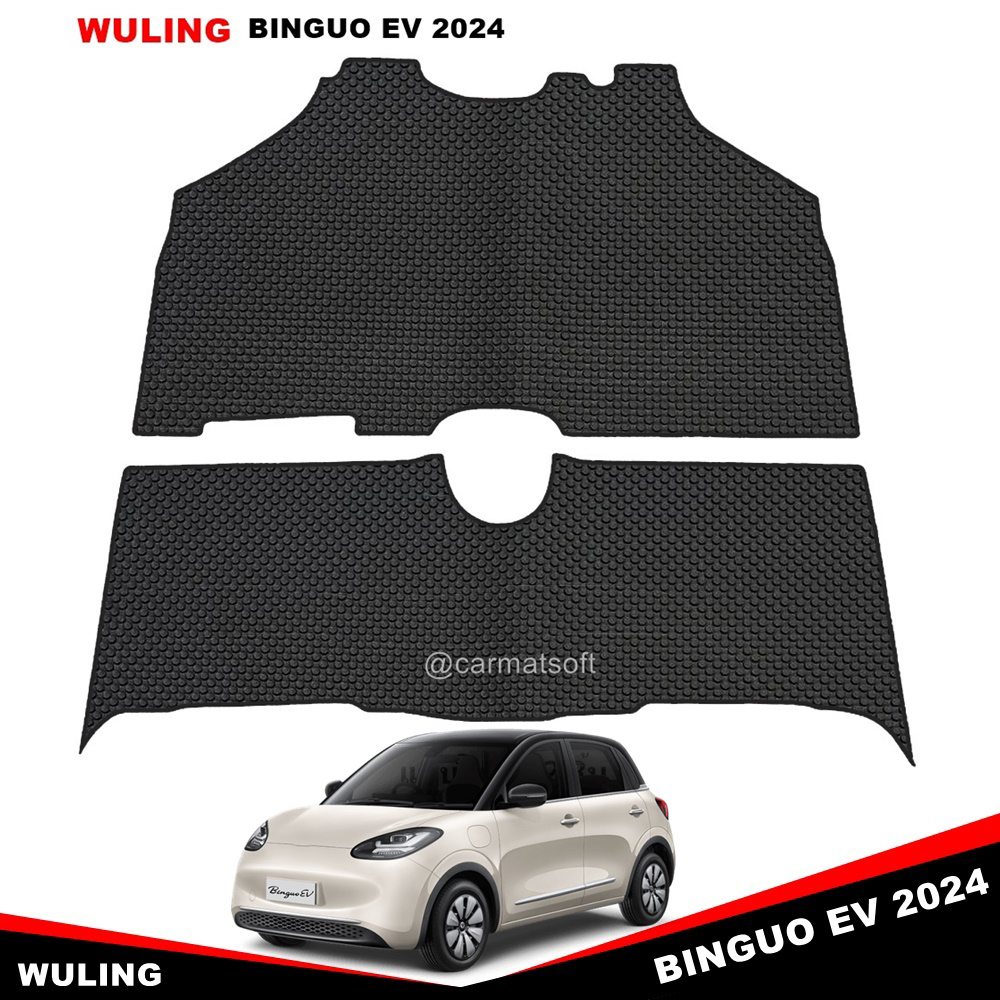 ยางปูพื้นรถยนต์ WULING BINGUO EV 2024 พรมกระดุม วู่หลิง บิงโก อีวี เข้ารูป ในรถ2ชิ้น